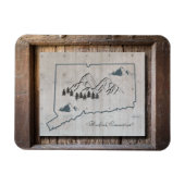 Rustikale Holzrahmen Magnet (Horizontal)