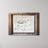 Rustikale Holzrahmen Staat Leinwand Art (Vorderseite)