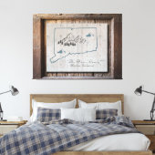 Rustikale Holzrahmen Staat Leinwand Art (Insitu (Schlafzimmer))