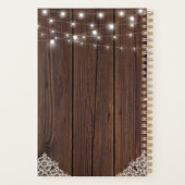 Rustikale Holzsäge leuchten Personalisiert Planer (Rückseite)