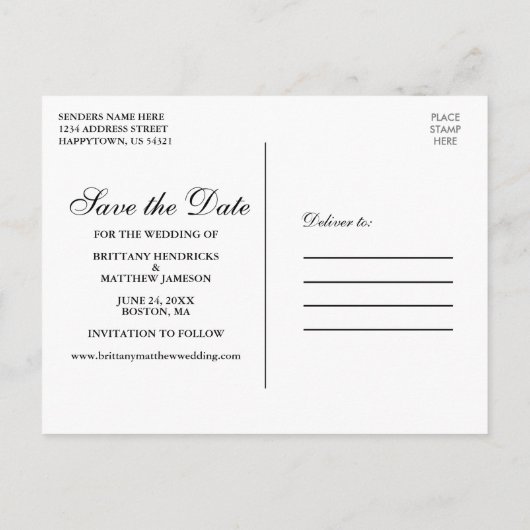 Rustikale Holzsäge leuchten Save the Date Postkarte (Rückseite)