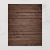 Rustikale Holzsägemeißelleuchten und Hochzeitslipp (Rückseite)