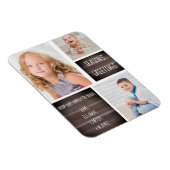 Rustikale Holzsaison Weihnachten Magnet (Rechte Seite)