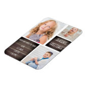 Rustikale Holzsaison Weihnachten Magnet (Linke Seite)