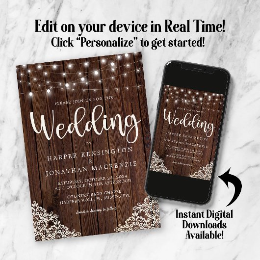 Rustikale Holzsäulenleuchten stehen auf einer Hoch Einladung