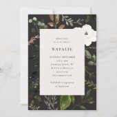 Rustikale Holzscheibe Babydusche Einladung (Rückseite)