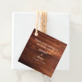 Rustikale Holzscheune Getreide Hochzeit Geschenkanhänger (Beispiel)