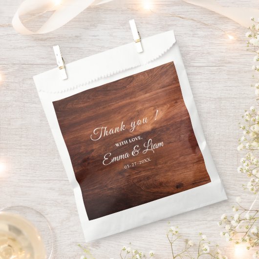 Rustikale Holzscheune Korn Hochzeit Geschenktütchen (Ausgeschnitten)