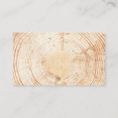 Rustikale Holzschnitt Scheiben Hochzeit rsvp Begleitkarte (Rückseite)