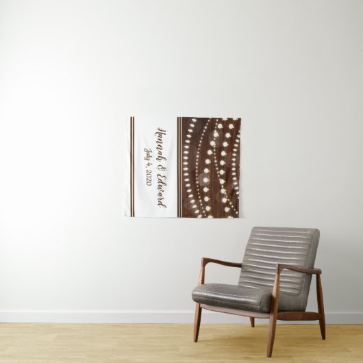 Rustikale Holzschnitte mit leichter Brauerei Wandteppich (Beispiel (Horizontal))