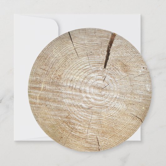 Rustikale Holzschnitzereien Einladung (Rückseite)