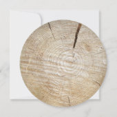 Rustikale Holzschnitzereien Probe Abendessen Einladung (Rückseite)