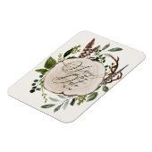 Rustikale Holzschnitzereizeit retten das Datum Magnet (Linke Seite)