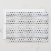 Rustikale Holzseife und Babydusche Einladung (Rückseite)