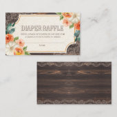 Rustikale Holzspaltkarte Begleitkarte (Vorne/Hinten)