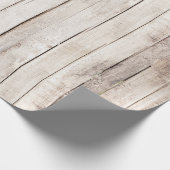 Rustikale Holzstähler Bauernhof Holzheirat Hochzei Geschenkpapier (Ecke)