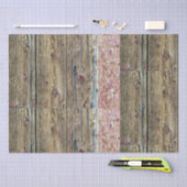 Rustikale Holzstästenpanels Seidenpapier (Handwerk)