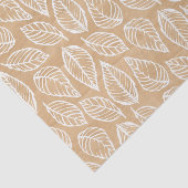 Rustikale Holzstruktur mit weißem Blätter Muster Seidenpapier (Ausschnitt)