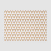 Rustikale Holzstruktur mit weißem Dreiecke-Muster Seidenpapier (Vorderseite)