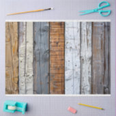 Rustikale Holztextur Braun Grau und Weiß Decoupage Seidenpapier (Basteln)