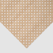 Rustikale Holztextur mit weißem Polka Dottern Must Seidenpapier (Ausschnitt)