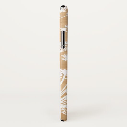 Rustikale Holztextur mit weißen Lüstern Case-Mate iPhone Hülle (Hinten/Rechts)