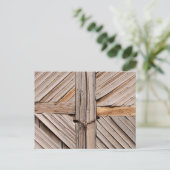Rustikale Holztür Postkarte (Stehend Vorderseite)