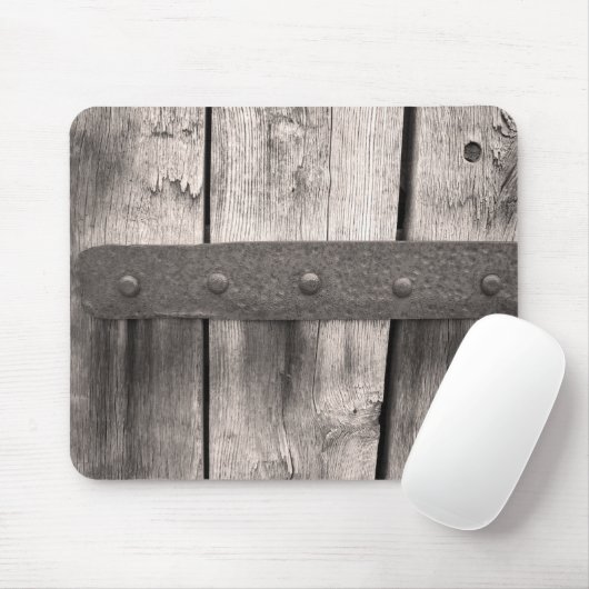 Rustikale Holztür und -haken Mousepad (Mit Mouse)