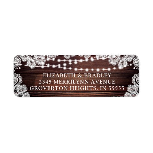 Rustikale Holzwinger-Elternadresse (Vorne)