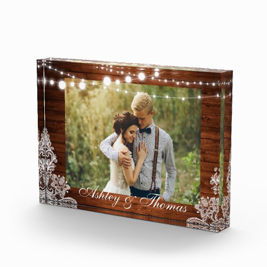 Rustikale Holzwinger-Hochzeit Fotoblock (Rechts)