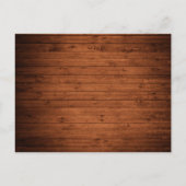 Rustikale Holzwinkernenleuchten - Details-Karte Postkarte (Rückseite)