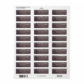 Rustikale Holzzeichenleuchten geben das Adressenla (Vorne)