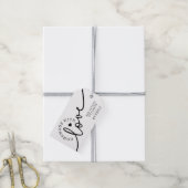 Rustikale Homemade mit Liebe Script Backwaren Geschenkanhänger (Mit Garn)