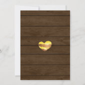 Rustikale Honey Pot & Bee Baby Dusche Einladung (Rückseite)