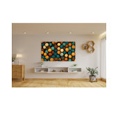 Rustikale Honeycomb Textured Abstrakt Art Poster