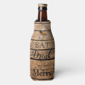 Rustikale Honigbiene Flaschenkühler (Flaschenvorderseite)