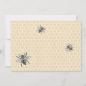 Rustikale Honigbiene I Do GRILLEN Foto Verlobung Einladung (Rückseite)