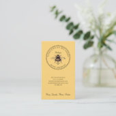 Rustikale Honigbiene Imker Apiary Visitenkarte (Stehend Vorderseite)