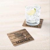 Rustikale Honigbiene Rechteckiger Pappuntersetzer (Vor Ort)