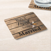 Rustikale Honigbiene Rechteckiger Pappuntersetzer (angewinkelt)