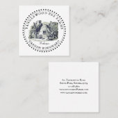 Rustikale Honigbienenzuchtprodukte Quadratische Visitenkarte (Vorne/Hinten)