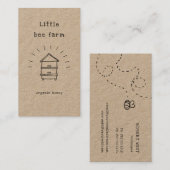 rustikale Honigdoodle Bienenstöcke Visitenkarte (Vorne/Hinten)
