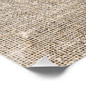 Rustikale Hortensie in Vase Blume auf Leinwand Poster (Ecke)