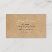 Rustikale Hübsche Blumengarten-Visitenkarte Visitenkarte (Rückseite)