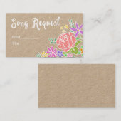 Rustikale hübsche Blumenliedantrag-Hochzeitskarte Visitenkarte (Vorne/Hinten)