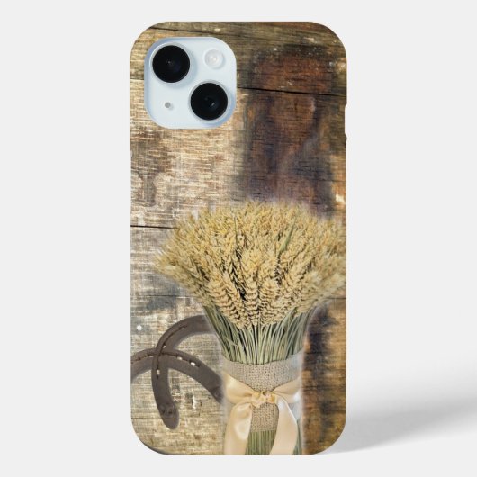 rustikale Hufeisen aus Stallholz Western Case-Mate iPhone Hülle (Rückseite)