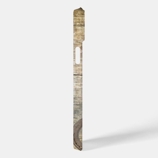 rustikale Hufeisen aus Stallholz Western Case-Mate iPhone Hülle (Rückseite / Rechts)