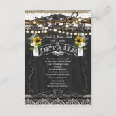 Rustikale Hufeisen & Blume Länderbeschreibung Begleitkarte (Vorderseite)