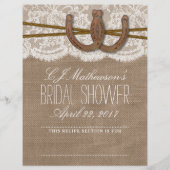 Rustikale Hufeisen Brautparty Recipe Dividers (Vorderseite)