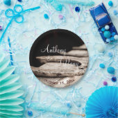 Rustikale Hufeisen Cowboy Hochzeitstorte Pappteller (Party)